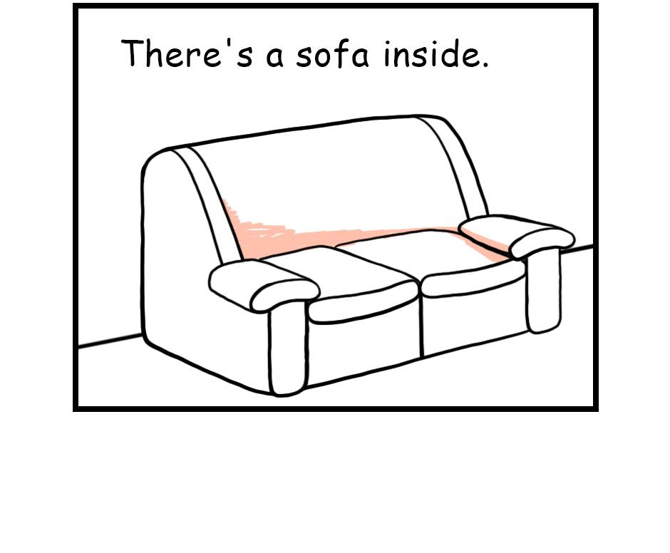 Mikesaka Art Class (◆Episodes are about art methods.) - Episode 24, Page 2: Classroom Sofa