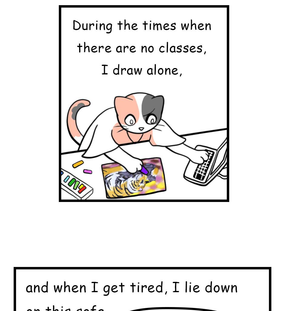 Mikesaka Art Class (◆Episodes are about art methods.) - Episode 24, Page 4: Classroom Sofa