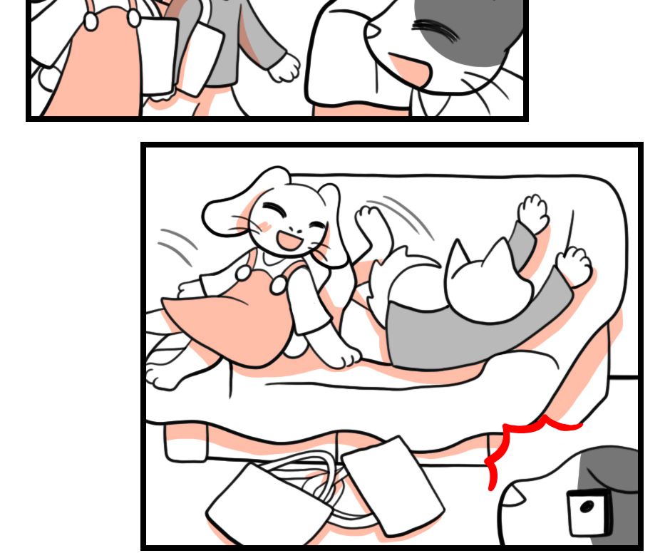 Mikesaka Art Class (◆Episodes are about art methods.) - Episode 24, Page 11: Classroom Sofa