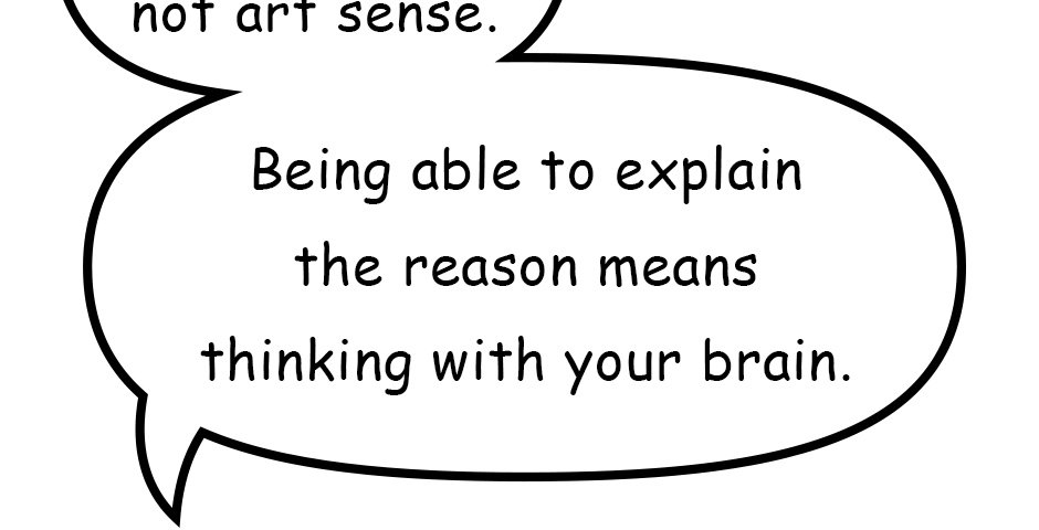 Mikesaka Art Class (◆Episodes are about art methods.) - Episode 26, Page 7: 22. ◆About Sense(2/2)