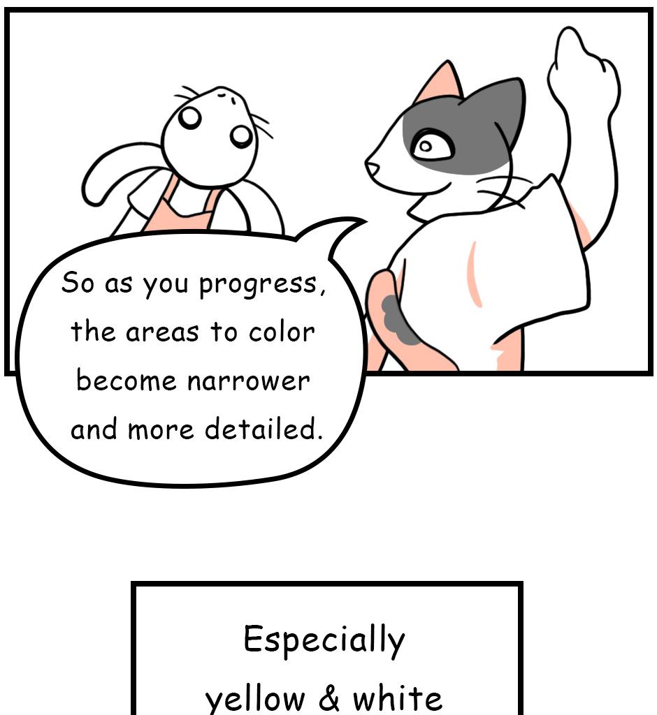 Mikesaka Art Class (◆Episodes are about art methods.) - Episode 31, Page 5: ◆Never Layer All Colors Everywhere