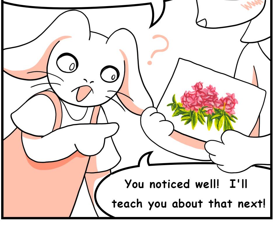 Mikesaka Art Class (◆Episodes are about art methods.) - Episode 31, Page 6: ◆Never Layer All Colors Everywhere