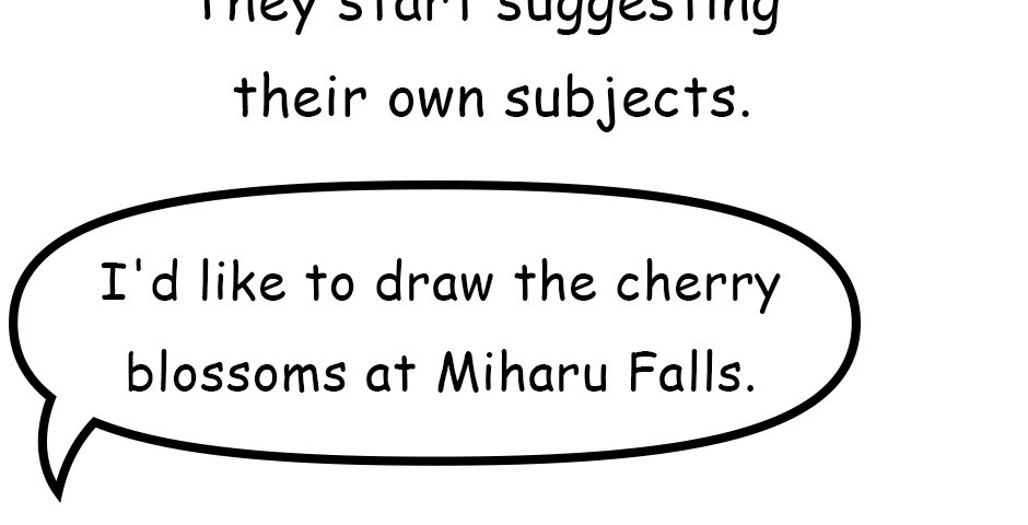 Mikesaka Art Class (◆Episodes are about art methods.) - Episode 31, Page 5: 27. Mid drawing Redo