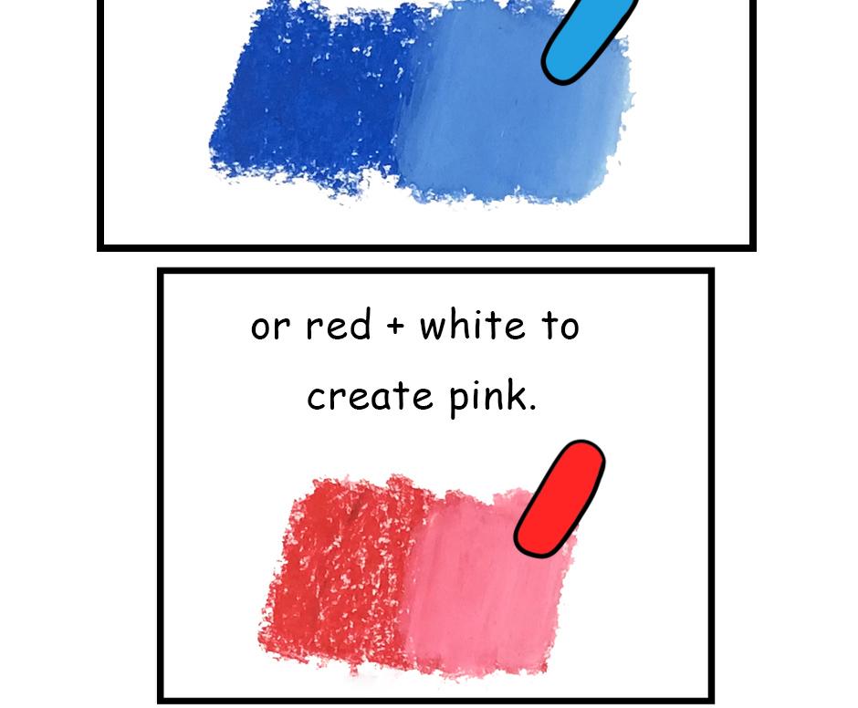 Mikesaka Art Class (◆Episodes are about art methods.) - Episode 33, Page 4: ◆Mixing with White