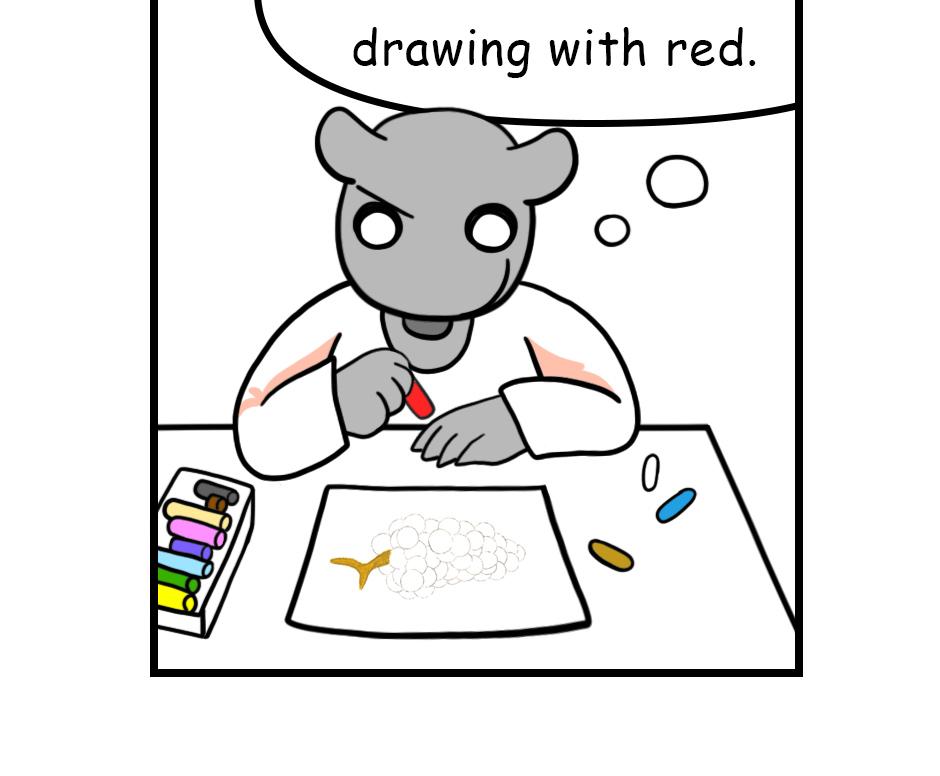 Mikesaka Art Class (◆Episodes are about art methods.) - Episode 33, Page 7: ◆Mixing with White