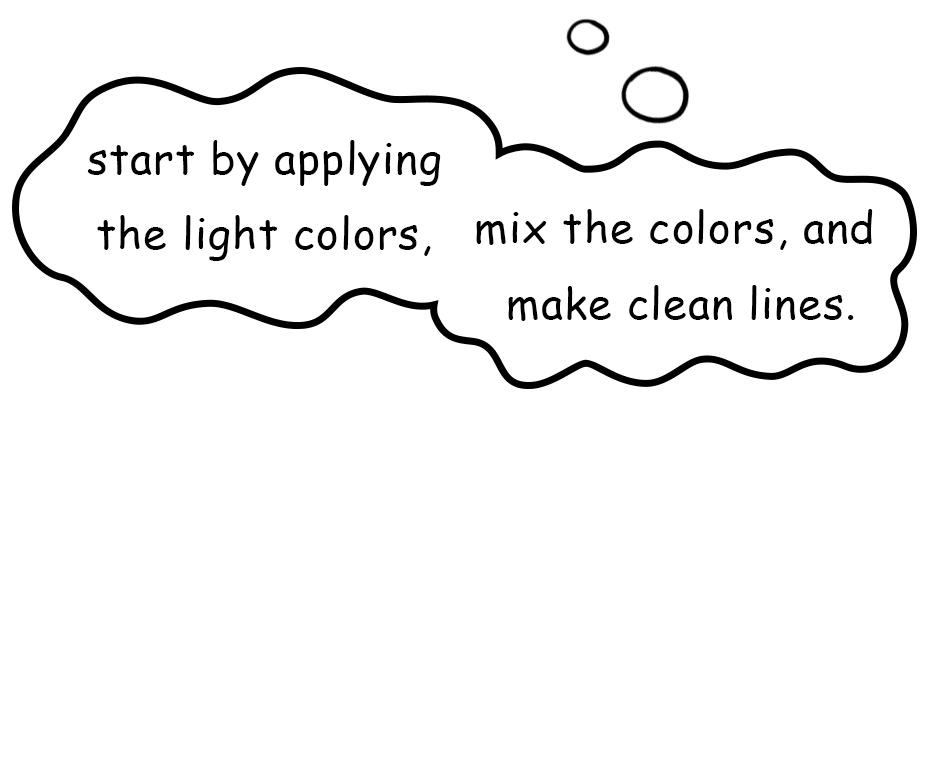 Mikesaka Art Class (◆Episodes are about art methods.) - Episode 33, Page 8: ◆Mixing with White