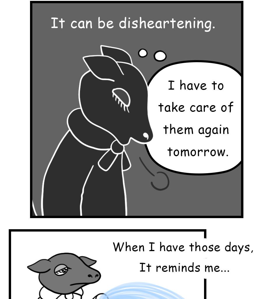 Mikesaka Art Class (◆Episodes are about art methods.) - Episode 39, Page 3: The Black Heifer(2/3)