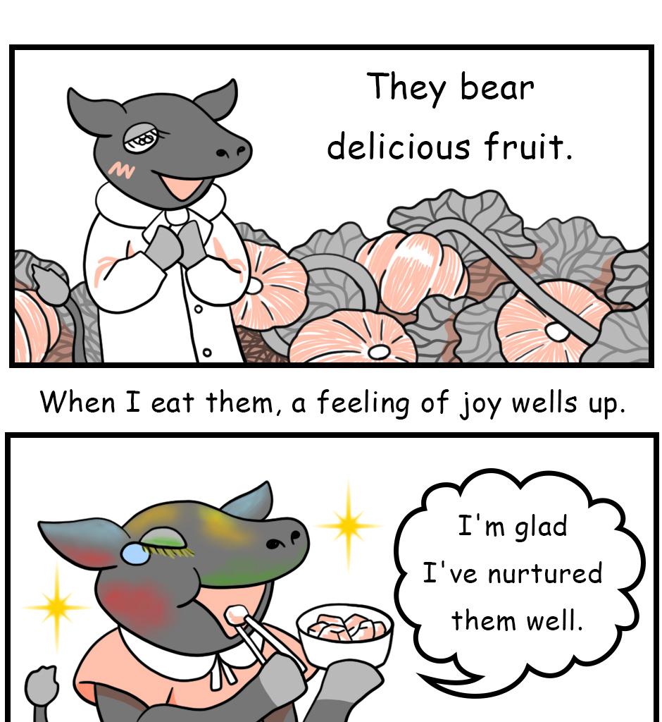 Mikesaka Art Class (◆Episodes are about art methods.) - Episode 39, Page 4: The Black Heifer(2/3)