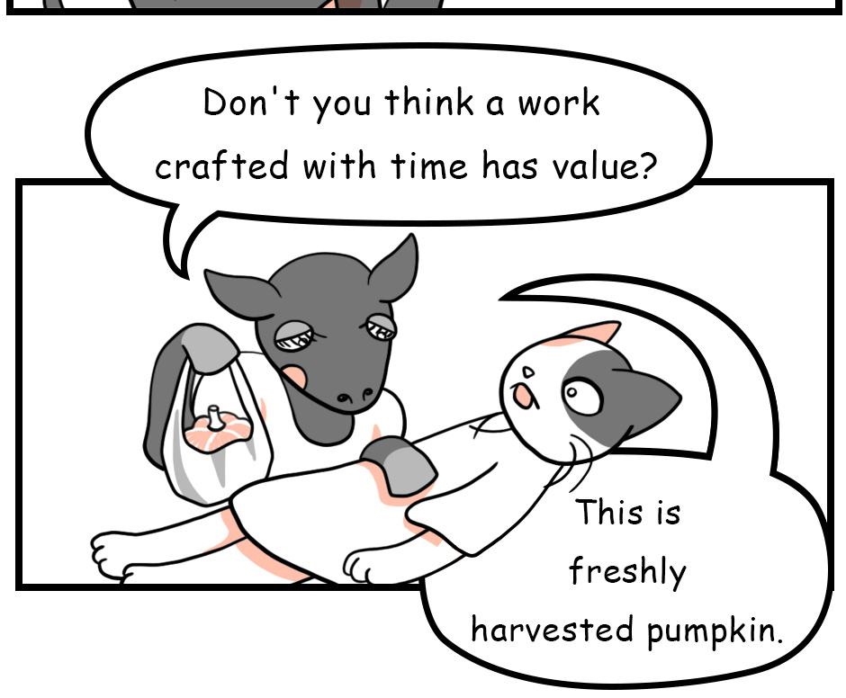 Mikesaka Art Class (◆Episodes are about art methods.) - Episode 39, Page 4: The Black Heifer(2/3)