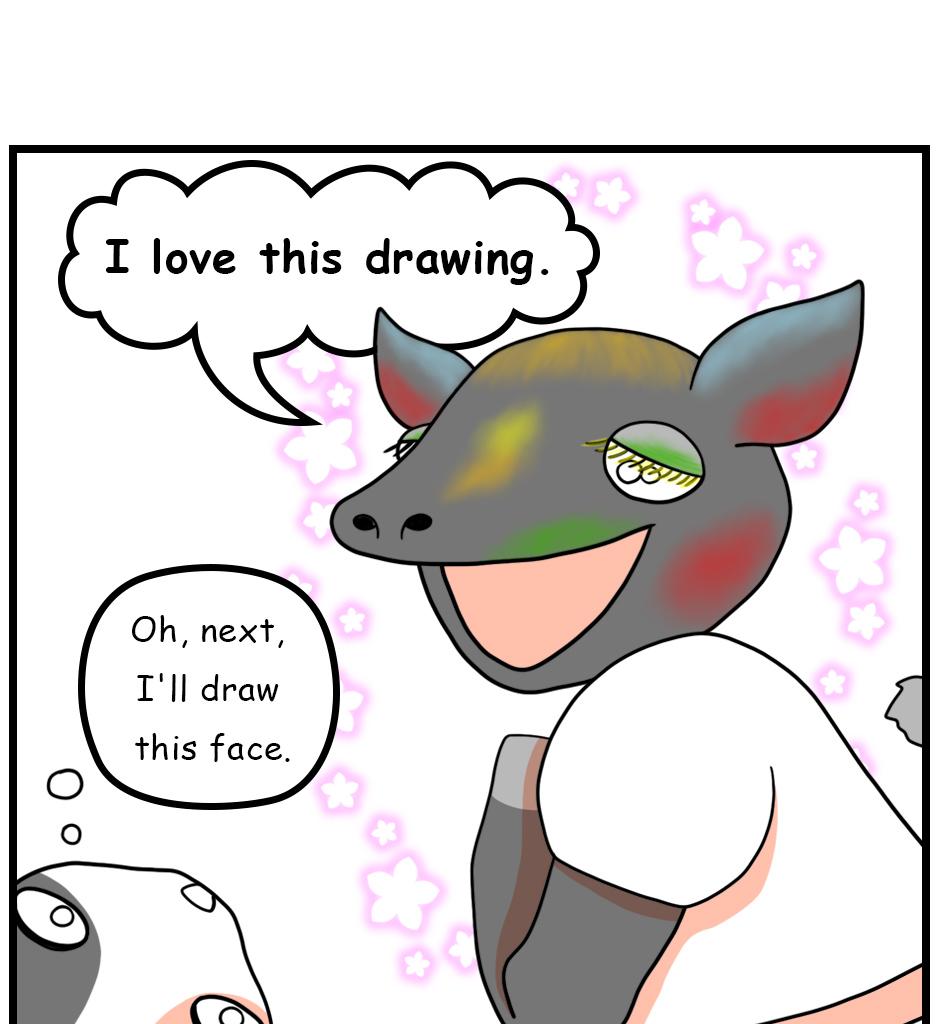 Mikesaka Art Class (◆Episodes are about art methods.) - Episode 39, Page 8: The Black Heifer(2/3)