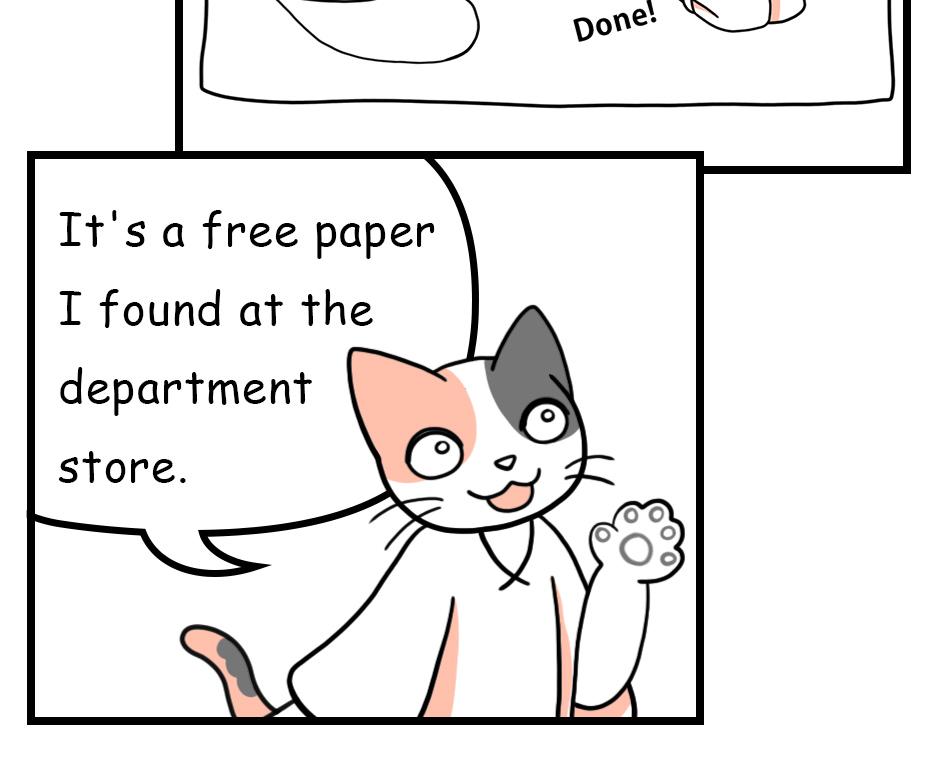 Mikesaka Art Class (◆Episodes are about art methods.) - Episode 48, Page 2: 39. Rabbit Handkerchief(1/2)