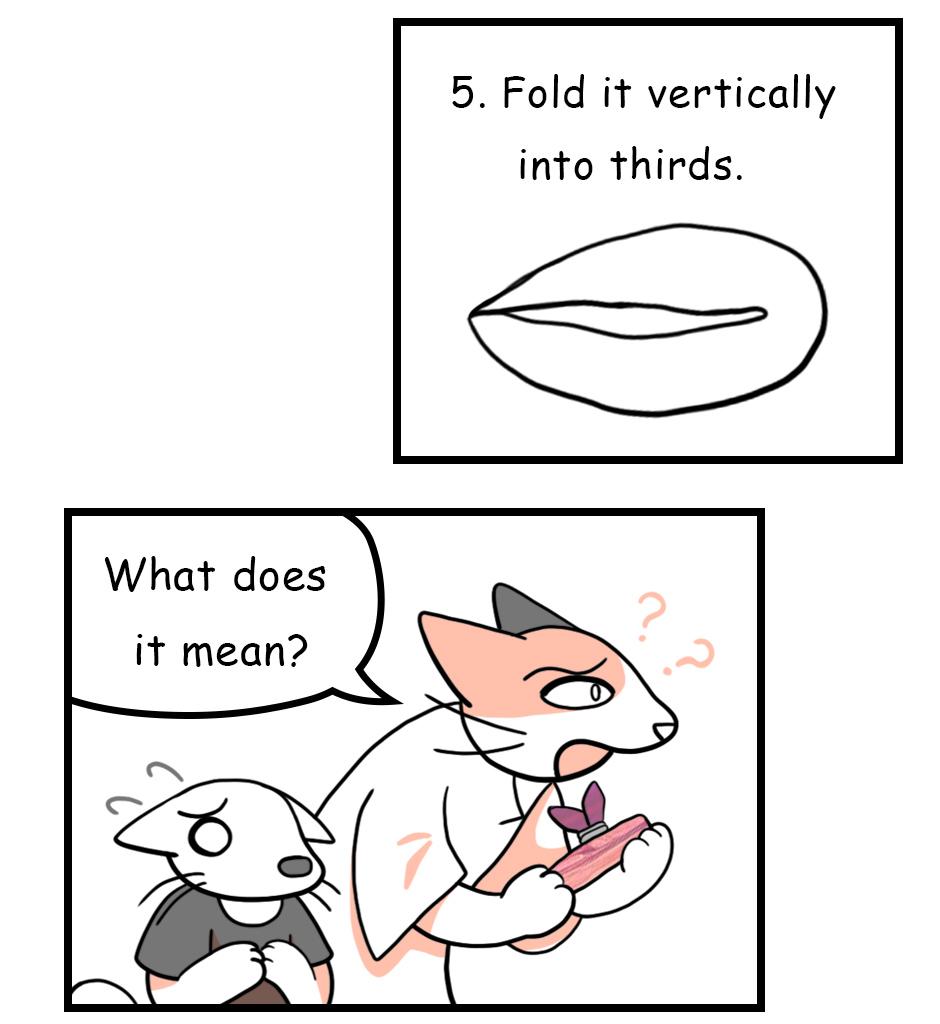 Mikesaka Art Class (◆Episodes are about art methods.) - Episode 48, Page 5: 39. Rabbit Handkerchief(1/2)