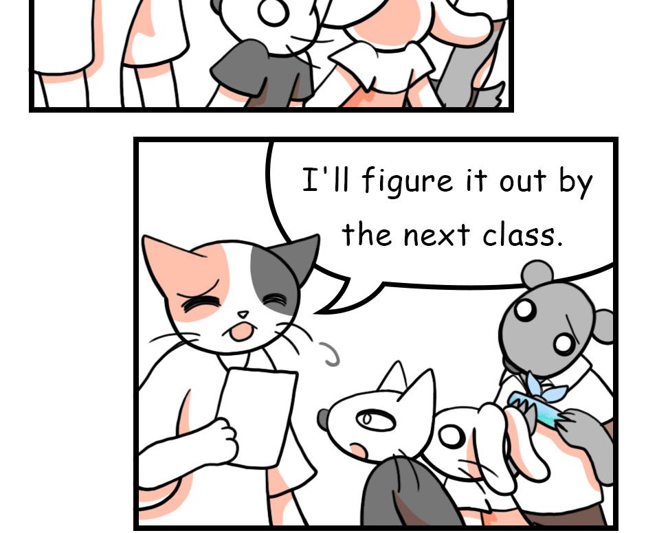 Mikesaka Art Class (◆Episodes are about art methods.) - Episode 48, Page 6: 39. Rabbit Handkerchief(1/2)