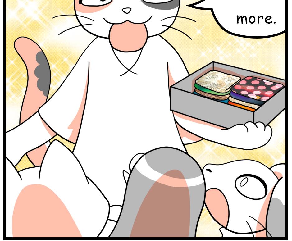 Mikesaka Art Class (◆Episodes are about art methods.) - Episode 49, Page 7: 39. Rabbit Handkerchief(2/2)