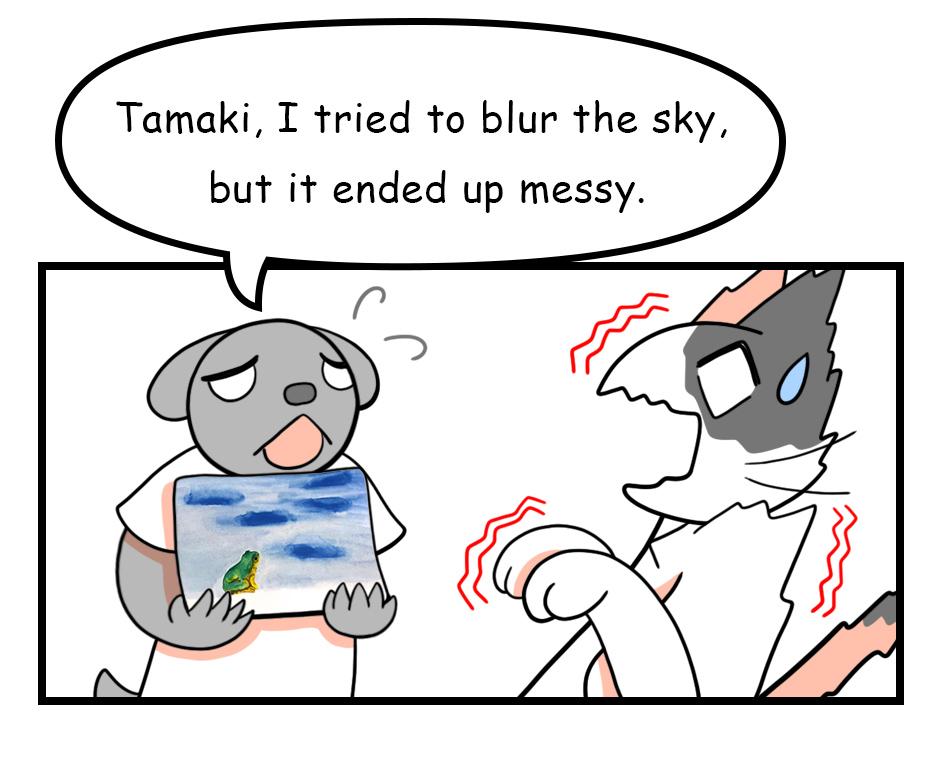 Mikesaka Art Class (◆Episodes are about art methods.) - Episode 68, Page 1: 54. ◆How to Reduce Paint Streaks