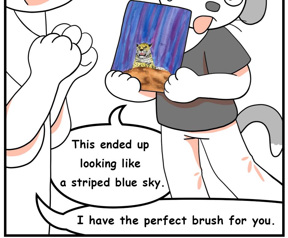 Mikesaka Art Class (◆Episodes are about art methods.) - Episode 68, Page 4: 54. ◆How to Reduce Paint Streaks