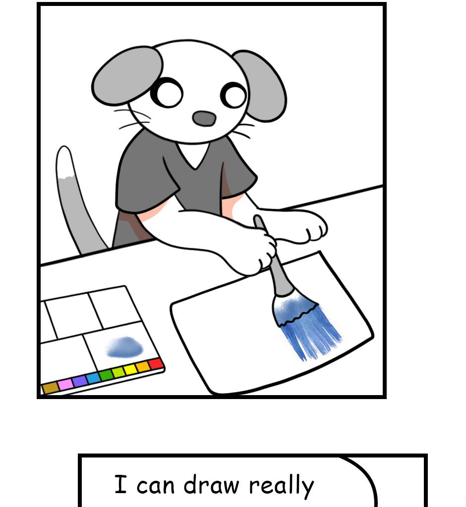 Mikesaka Art Class (◆Episodes are about art methods.) - Episode 69, Page 5: 55. ◆How to Paint Rain