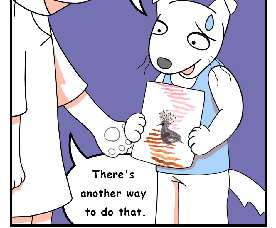 Mikesaka Art Class (◆Episodes are about art methods.) - Episode 69, Page 10: 55. ◆How to Paint Rain