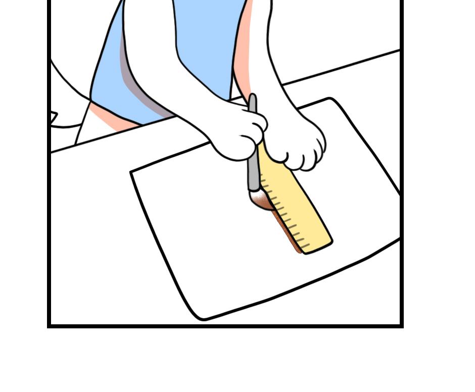 Mikesaka Art Class (◆Episodes are about art methods.) - Episode 70, Page 2: 56. ◆Drawing Straight Line with a Brush
