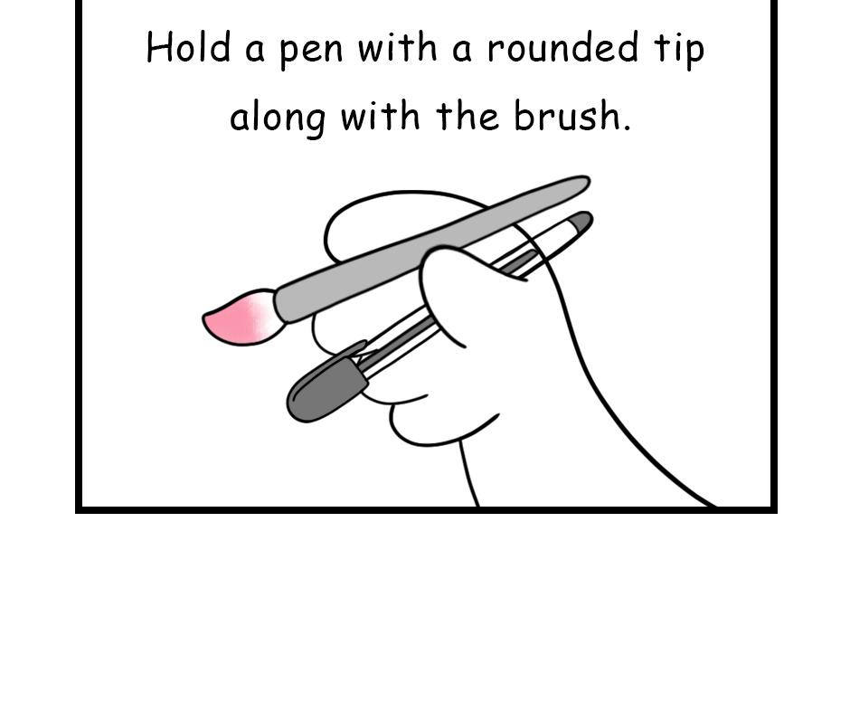 Mikesaka Art Class (◆Episodes are about art methods.) - Episode 70, Page 4: 56. ◆Drawing Straight Line with a Brush