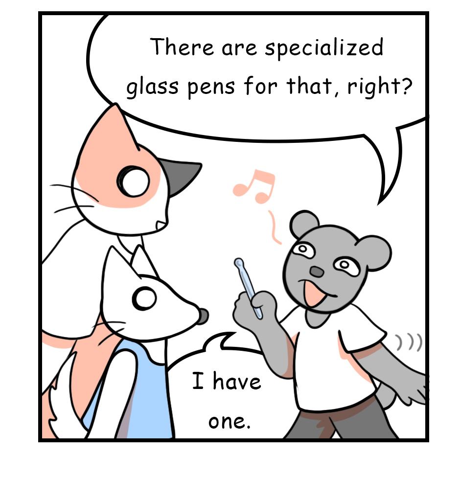Mikesaka Art Class (◆Episodes are about art methods.) - Episode 70, Page 7: 56. ◆Drawing Straight Line with a Brush