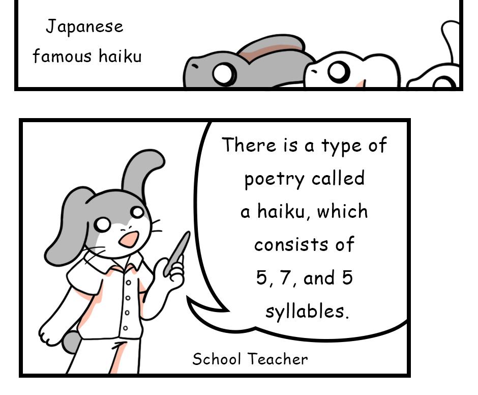 Mikesaka Art Class (◆Episodes are about art methods.) - Episode 76, Page 2: 60. ◆Haiku Illustrations(Elementary School Class)