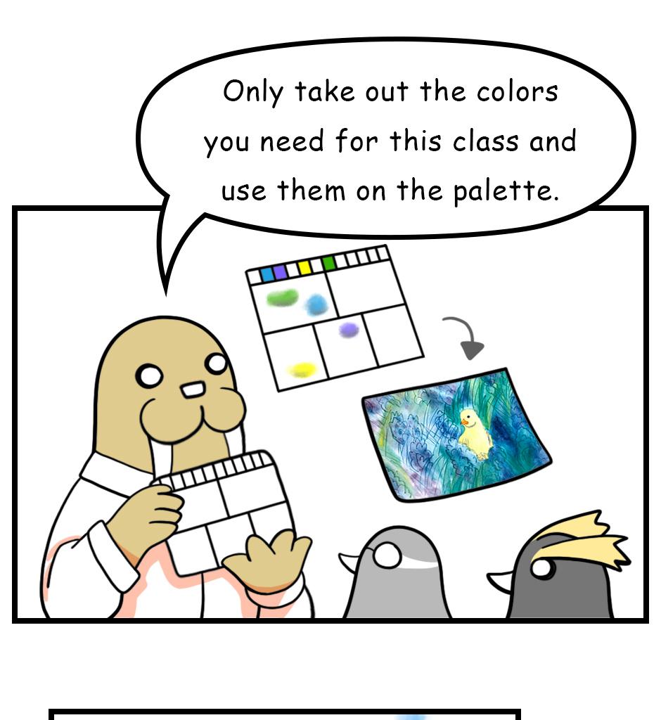Mikesaka Art Class (◆Episodes are about art methods.) - Episode 78, Page 2: 62. ◆How to Use a Palette(1/2)