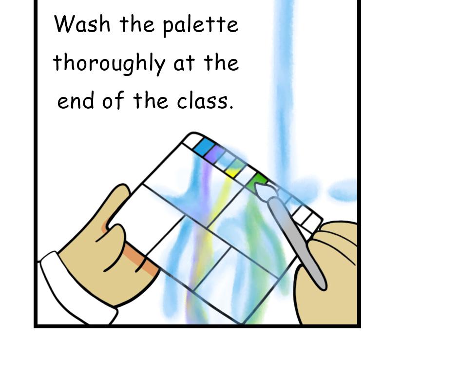 Mikesaka Art Class (◆Episodes are about art methods.) - Episode 78, Page 2: 62. ◆How to Use a Palette(1/2)