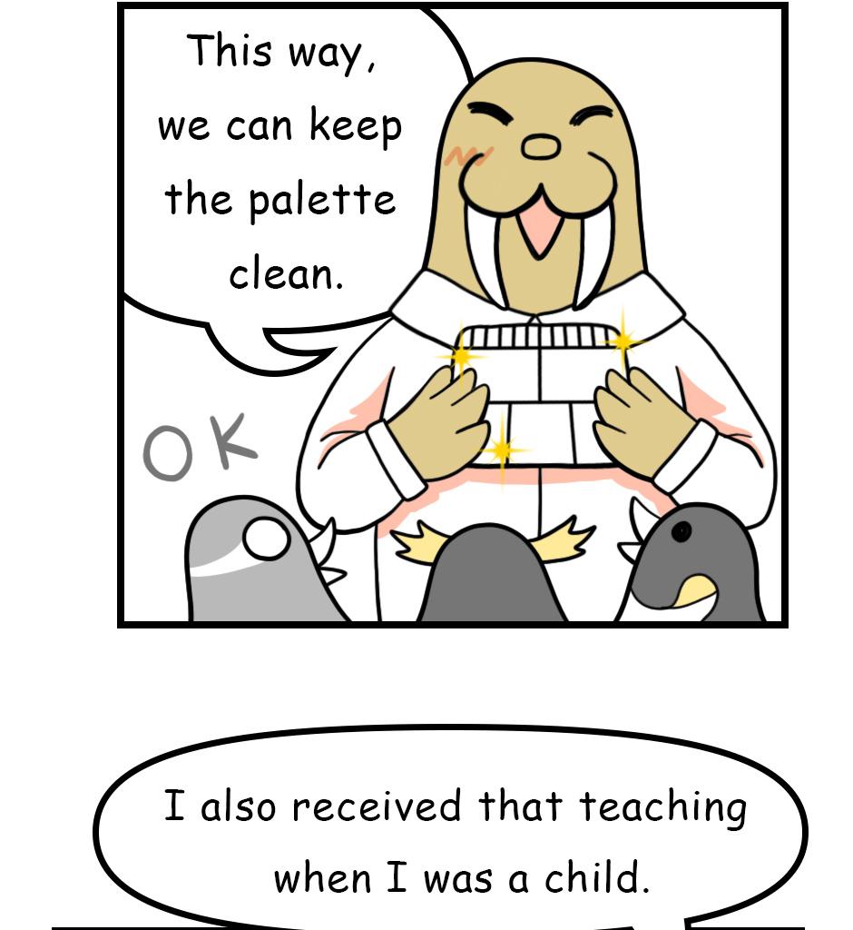Mikesaka Art Class (◆Episodes are about art methods.) - Episode 78, Page 3: 62. ◆How to Use a Palette(1/2)