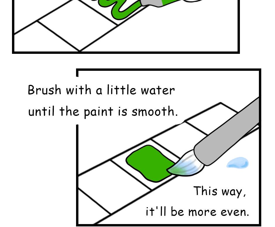 Mikesaka Art Class (◆Episodes are about art methods.) - Episode 80, Page 2: 63. ◆How to Avoid Wasting Paint