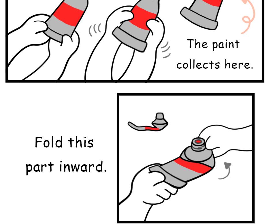 Mikesaka Art Class (◆Episodes are about art methods.) - Episode 80, Page 5: 63. ◆How to Avoid Wasting Paint
