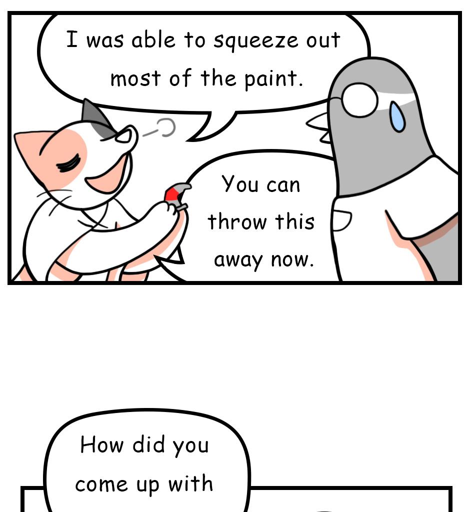 Mikesaka Art Class (◆Episodes are about art methods.) - Episode 80, Page 7: 63. ◆How to Avoid Wasting Paint