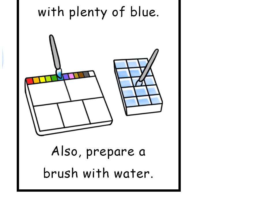 Mikesaka Art Class (◆Episodes are about art methods.) - Episode 81, Page 5: 64. ◆How to Paint the Sky(Watercolor)(1/3)