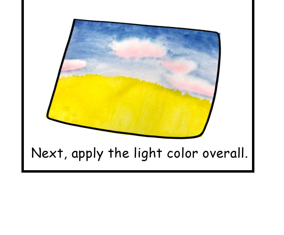 Mikesaka Art Class (◆Episodes are about art methods.) - Episode 84, Page 5: 65. ◆How to Paint the Meadow(Watercolor)