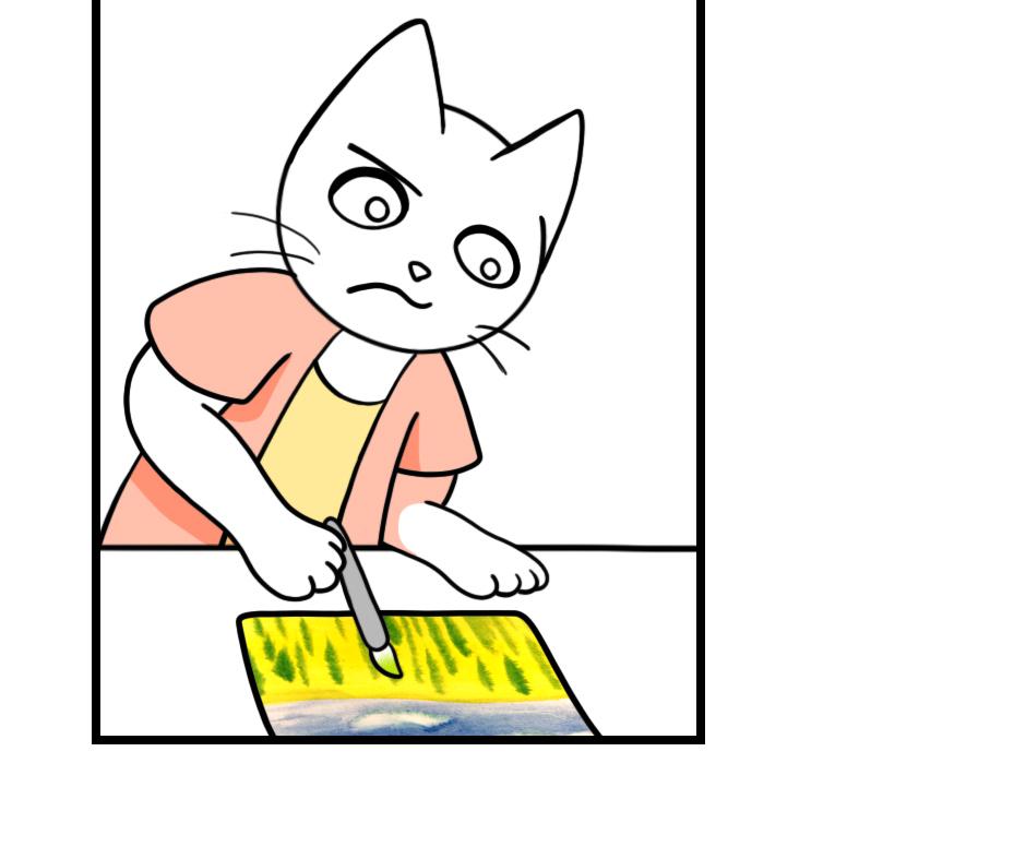 Mikesaka Art Class (◆Episodes are about art methods.) - Episode 84, Page 10: 65. ◆How to Paint the Meadow(Watercolor)