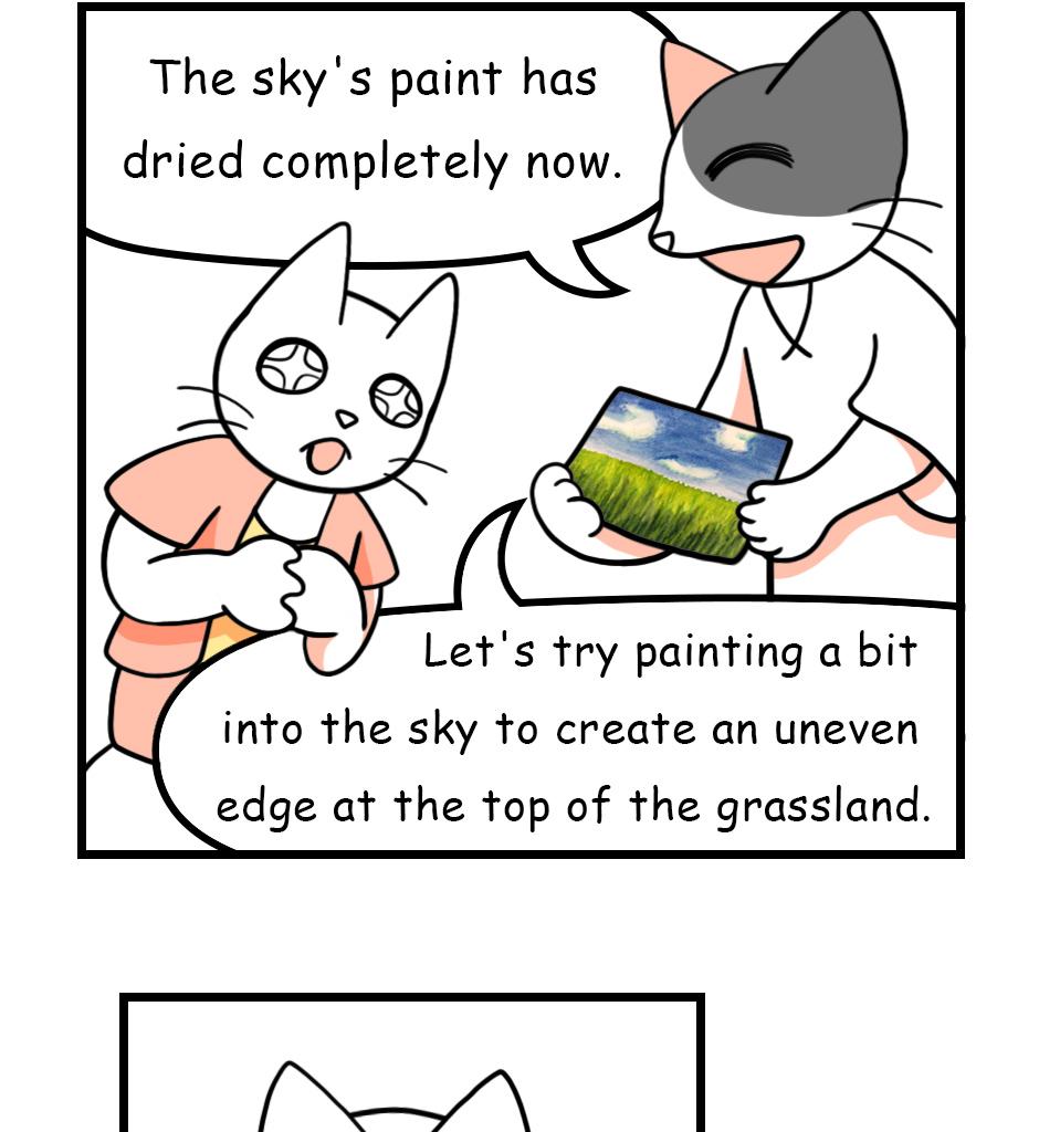 Mikesaka Art Class (◆Episodes are about art methods.) - Episode 84, Page 13: 65. ◆How to Paint the Meadow(Watercolor)