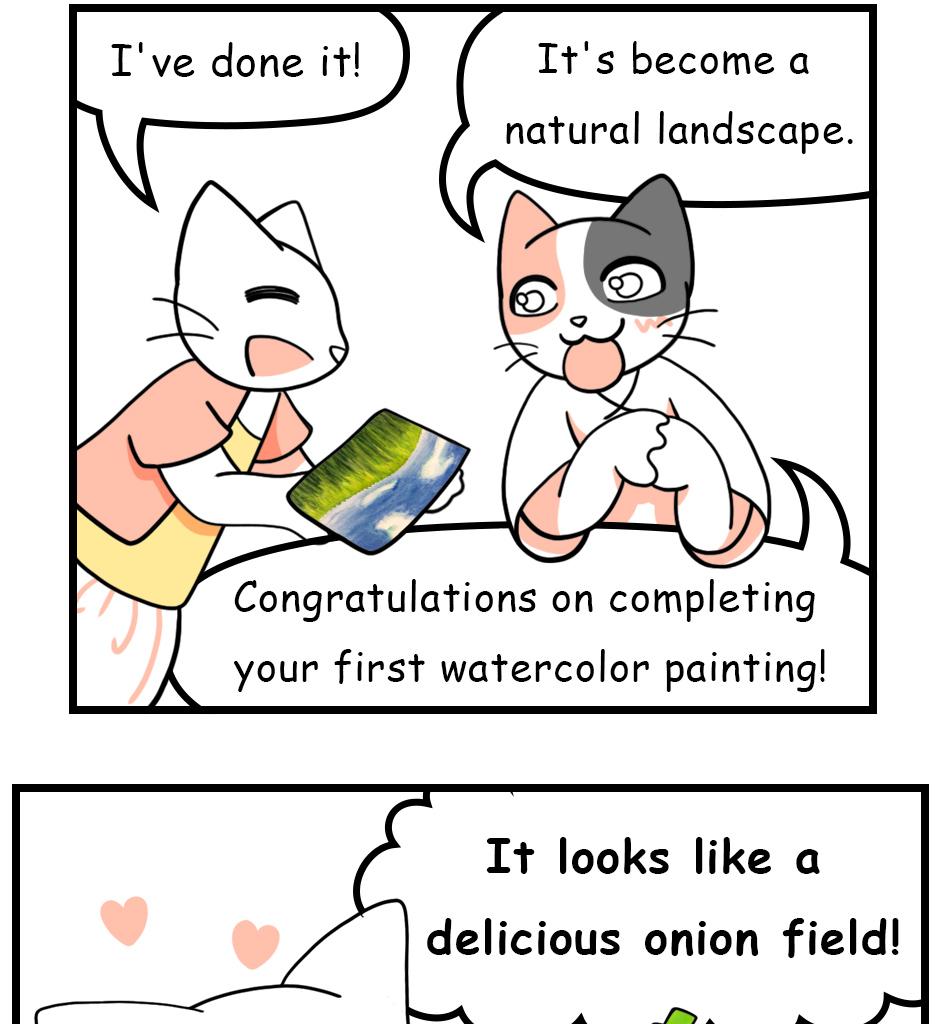 Mikesaka Art Class (◆Episodes are about art methods.) - Episode 84, Page 14: 65. ◆How to Paint the Meadow(Watercolor)