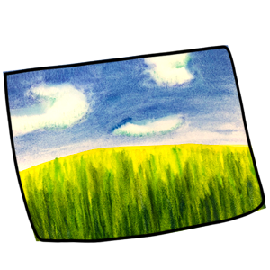 Mikesaka Art Class (◆Episodes are about art methods.) - Episode 84: 65. ◆How to Paint the Meadow(Watercolor)
