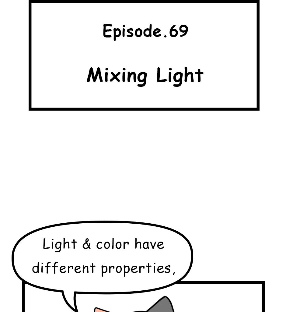 Mikesaka Art Class (◆Episodes are about art methods.) - Episode 90, Page 1: 69. ◆Mixing Light