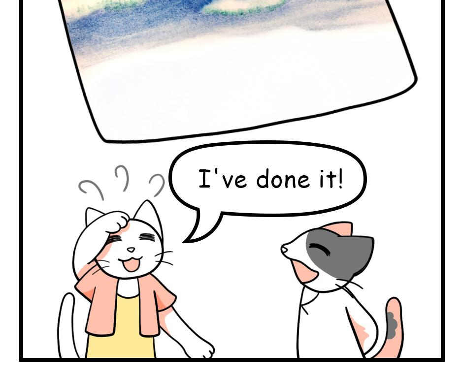 Mikesaka Art Class (◆Episodes are about art methods.) - Episode 83, Page 4: 64. ◆How to Paint the Sky(Watercolor)(3/3)