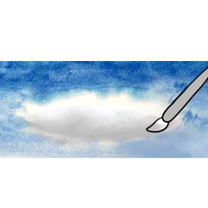 Mikesaka Art Class (◆Episodes are about art methods.) - Episode 83: 64. ◆How to Paint the Sky(Watercolor)(3/3)
