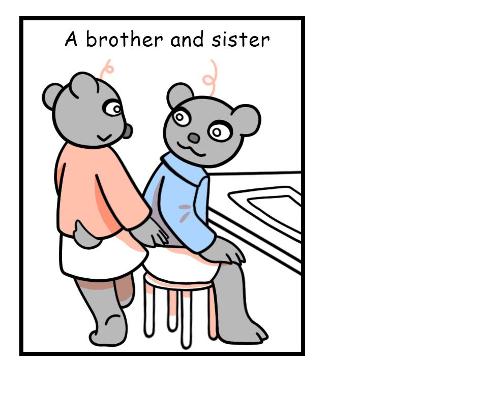 Mikesaka Art Class (◆Episodes are about art methods.) - Episode 97, Page 3: 74. Close Sibling Bond