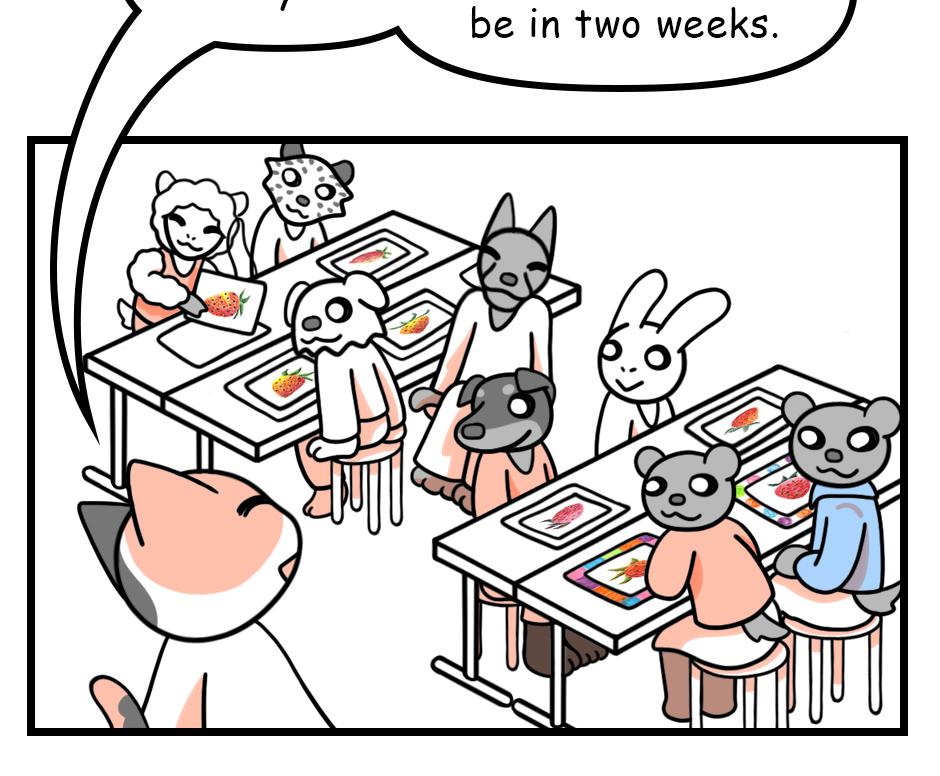 Mikesaka Art Class (◆Episodes are about art methods.) - Episode 97, Page 12: 74. Close Sibling Bond