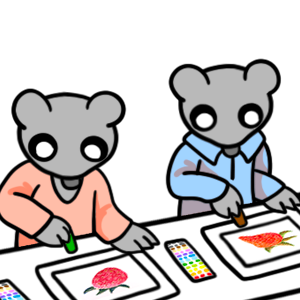 Mikesaka Art Class (◆Episodes are about art methods.) - Episode 97: 74. Close Sibling Bond