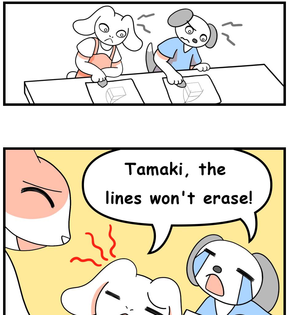 Mikesaka Art Class (◆Episodes are about art methods.) - Episode 101, Page 12: 77. ◆How to Draw the Outline of a Cube