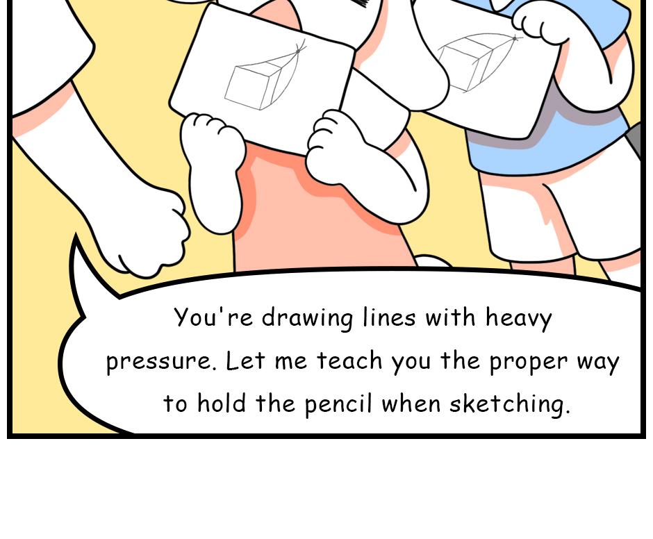 Mikesaka Art Class (◆Episodes are about art methods.) - Episode 101, Page 12: 77. ◆How to Draw the Outline of a Cube