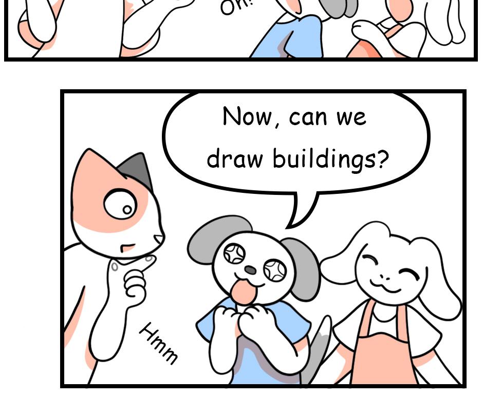 Mikesaka Art Class (◆Episodes are about art methods.) - Episode 103, Page 4: 79. ◆One-Point Perspective