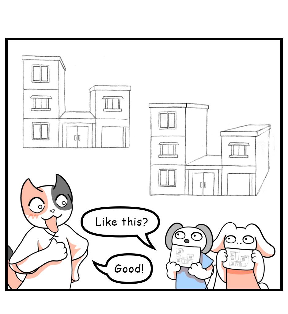 Mikesaka Art Class (◆Episodes are about art methods.) - Episode 103, Page 6: 79. ◆One-Point Perspective