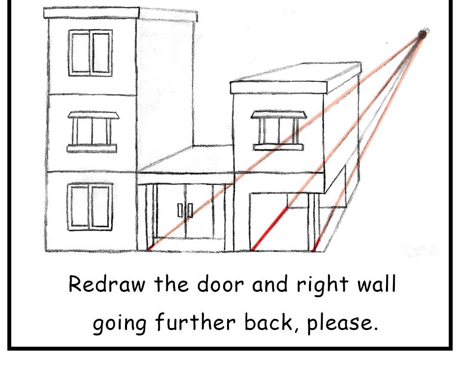 Mikesaka Art Class (◆Episodes are about art methods.) - Episode 103, Page 9: 79. ◆One-Point Perspective