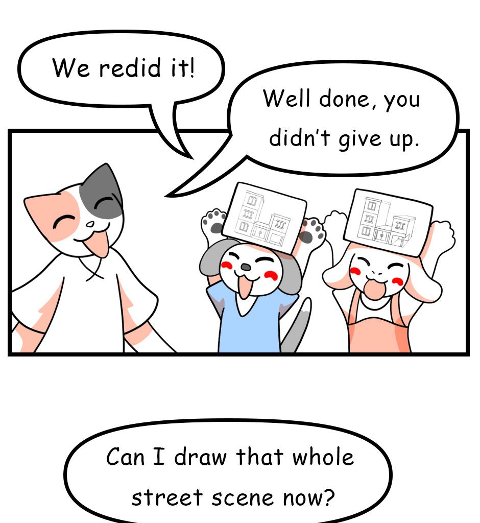 Mikesaka Art Class (◆Episodes are about art methods.) - Episode 103, Page 10: 79. ◆One-Point Perspective